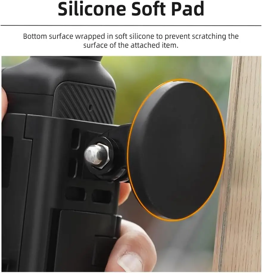 

Expansion Adapter For DJI Pocket3/OSMO Pockt/Action Cameras Accessories Magnet Bracket with 1/4 Screw Cold Shoe 180° Adjustable