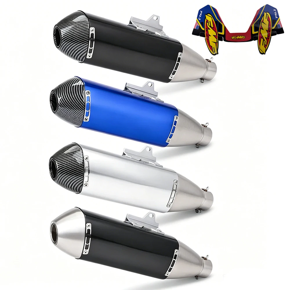 Länge 480mm Einlass Universal 51mm Langlebiger Motorrad FMF 4T Auspuff Schalldämpfer Rohr Escape Moto Auspuffanlage für Motorräder mit DB Killer