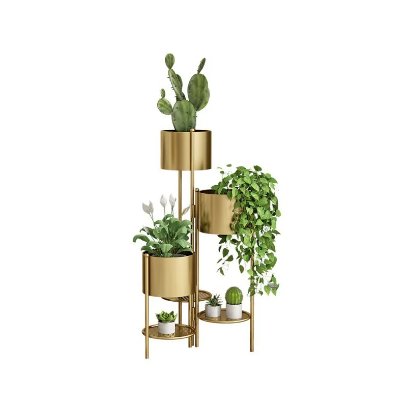 

indoor living room floor-to-ceiling multi-layer shelf, balcony green dill succulent flower stand