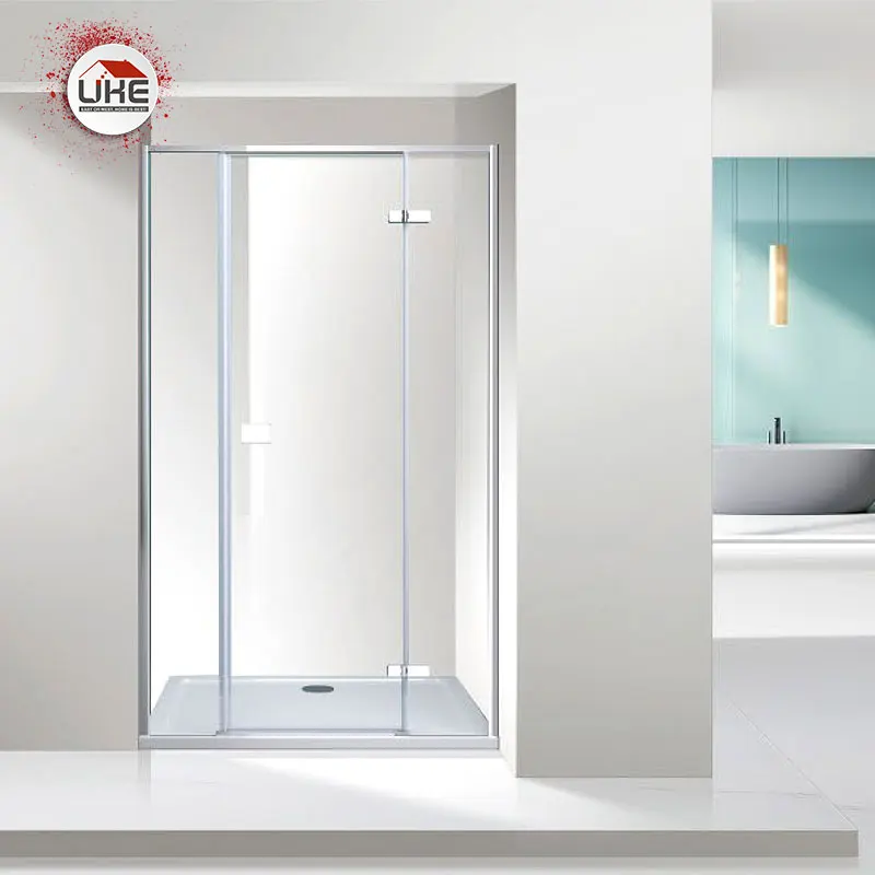 Shower Screen Square Sliding Door Partition Domestic Bathroom Customization Minimalist Shower Rooms