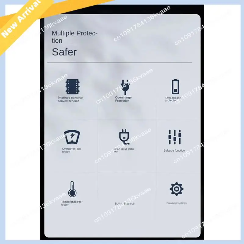 M01K Built-In Bluetooth Smart 10-17 Series Lithium Battery Protection Board 40A Ternary Same Port Protection Board