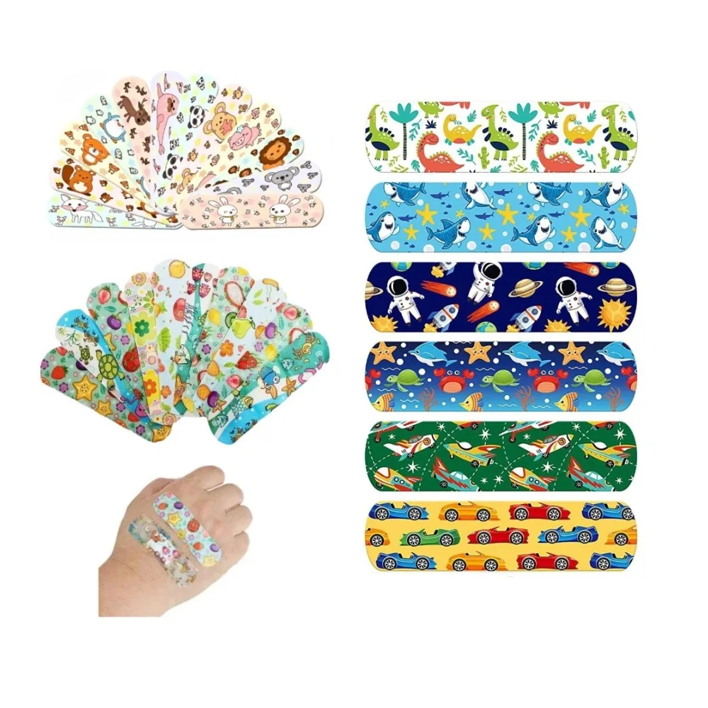 

Новые популярные пластыри-бандажи с мультяшными животными, водонепроницаемые, для остановки кровотечений, идеальные для детей, 30/50/100 шт.