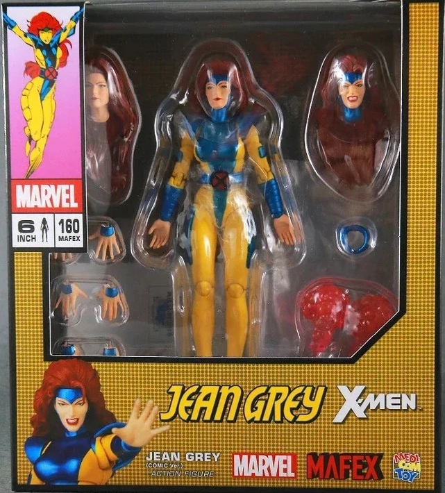 In Stock MAFEX 160 Jean Grey (COMIC Ver.) 2024 Re-release X-MEN No.160 Medicom Action Figrue Anime Model Toys