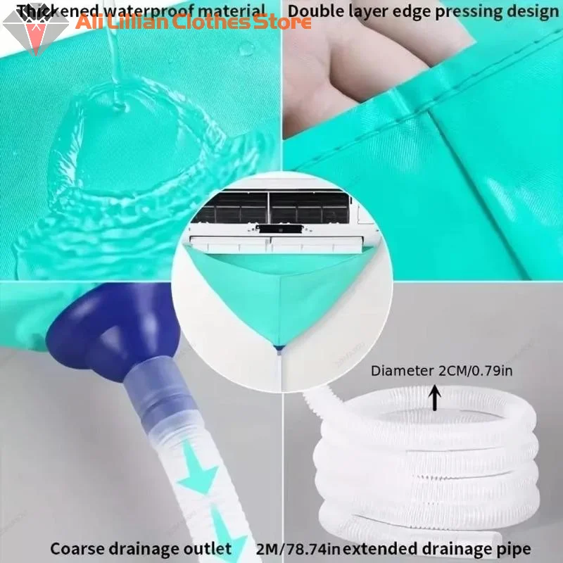 *-Air Conditioning Cleaning Kit Leak-proof Cover Full Set Of Air Conditioner Cleaner With Water Pipe Disassembly-free Clean Tool