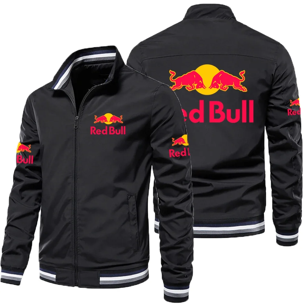 

Red Bull Logo Racing Team Jackets Coats Spring Autumn Male Oversized Jacket 2025 New Trendy Sportswear Red Bull Men's Clothing