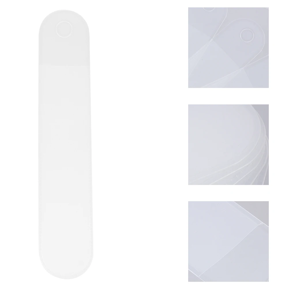 

25 Pcs Frosted Transparent Pen Cases Durable Plastic Portable Pencil Bags Storage Gift Cover Sleeves Student Supplies