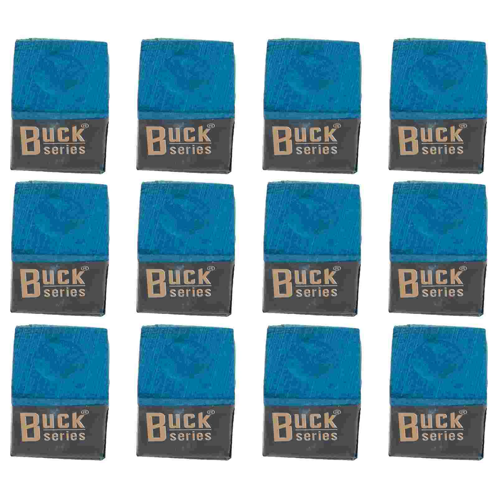 12 Pcs Billiard Accessories Billiards Game Cue Chalks Pool Table Chocolate Powder Supplies