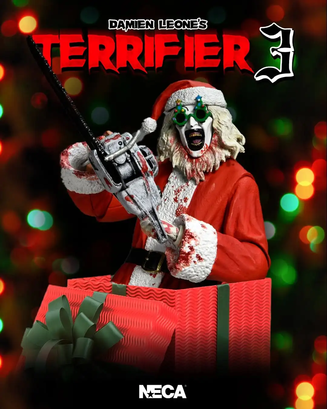 NECA Toys Terrifier 3-Ultimate Bloody Santa Suit Art the Clown 7inch Scale Action Figure Articulated Model Toys Collection Gift