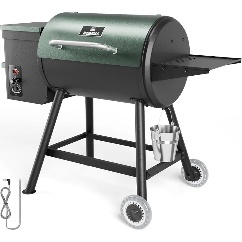 

Smoker Grill Combo, 456 SQ.IN Cooking Area with PID Temperature Control (180-450°F) Electric BBQ Meat Grills & Smokers, P