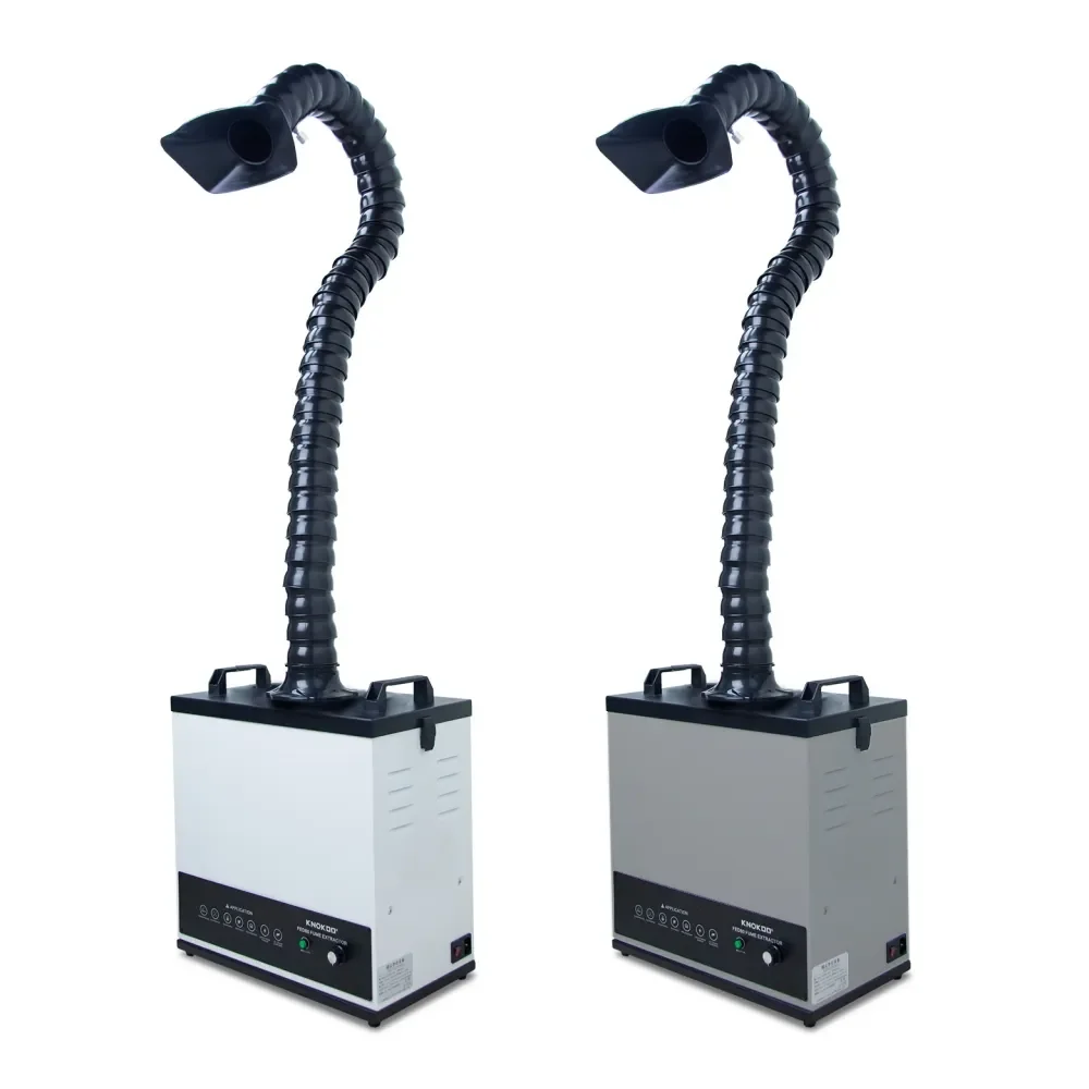 

KNOKOO High quality 110V/220V nail salon Smoke Absorber FES80 laser Smoke purifier Solder fume extractor