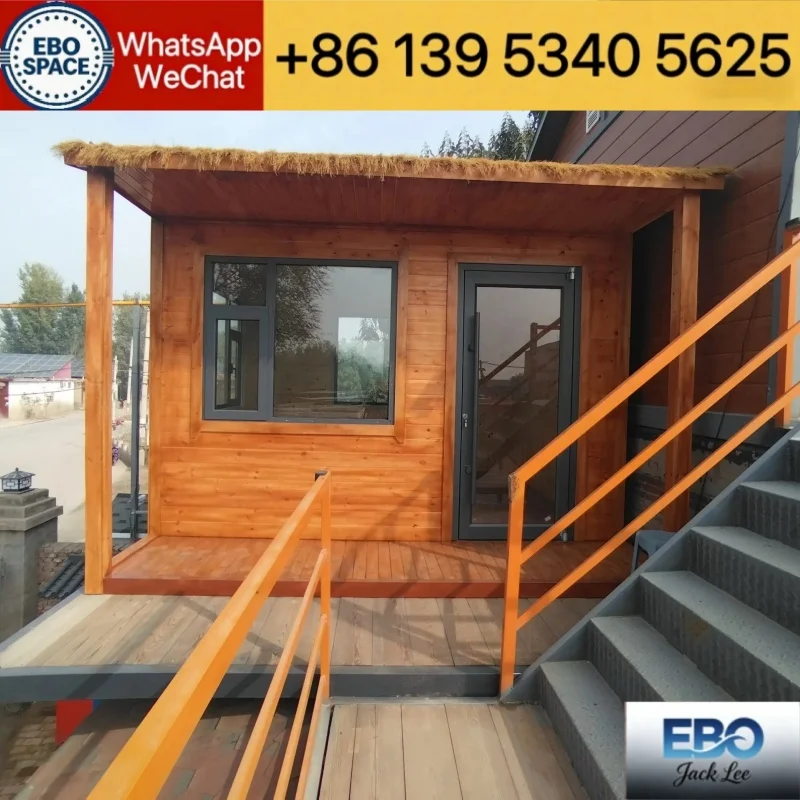 Outdoor micro home 40ft modular foldable prefab container house waterproof expandable design kitchen bathroom included