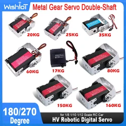 HV Robotic Digital Servo 160kg 150kg 80kg 60kg 35kg 25kg 20kg 17kg Metal Gear Servo Double-Shaft High Torque 180/270 Degree IP66