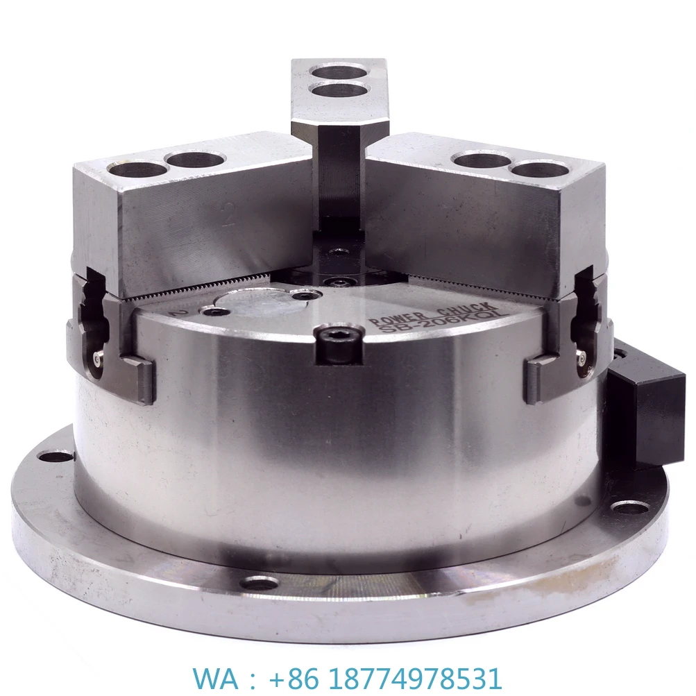 Aluminum Pulley CNC Lathe Chuck3 Jaw Oil Operated Pneumatic Lathe Chucks for Processing