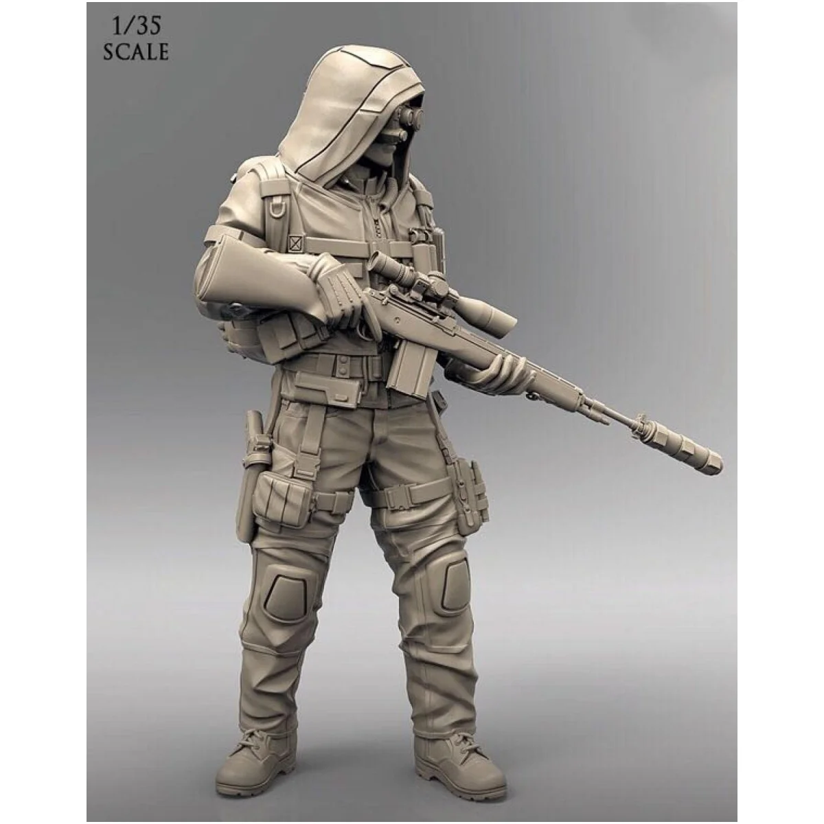 1/35 Hars Figuur Ongeverfde Model Kit, Militair Thema, Ongemonteerd En Ongeverfd Gk,