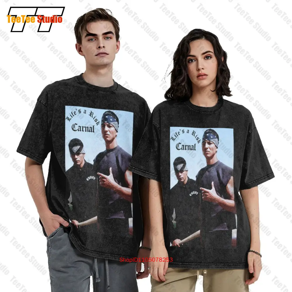 Blood In Blood Out Vato Loco Lifes A Risk Carnal Vintage Oversized T-Shirt 3OVZ