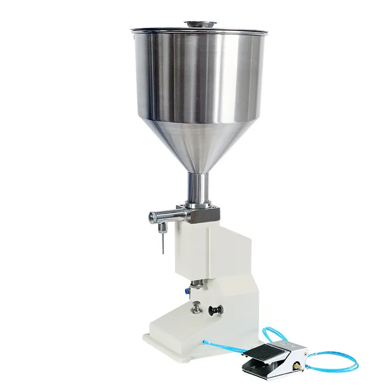 

Small pneumatic filling machine, paste and liquid dual-purpose filling machine