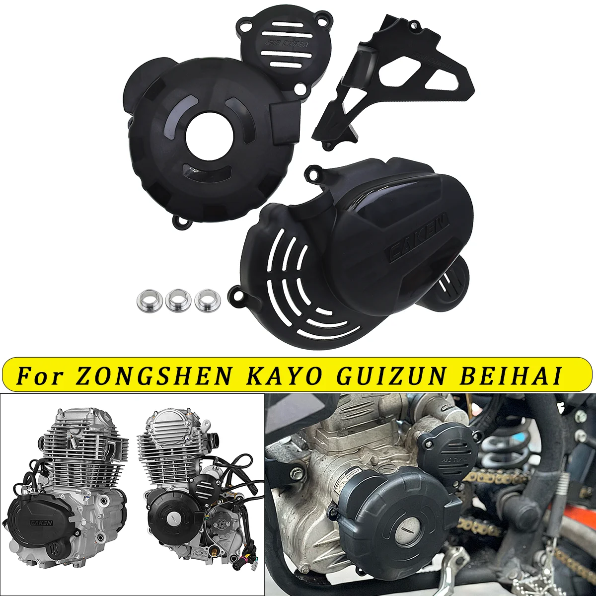 

Motorcycle Engine Clutch Guard Water Pump Cover Ignition Protector For ENDURO 250 CARB EXCLUSIVE ARS GUIZUN BEIHAI PLEIC KAYO