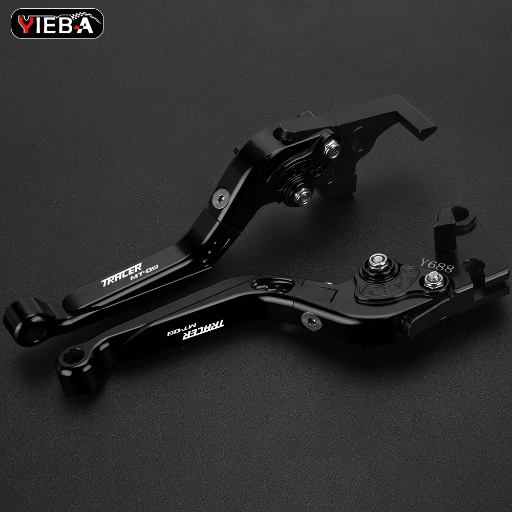

YIEBA Motorcycle Accessories Aluminum Folding Brake Clutch Levers Grips For YAMAHA MT09 TRACER 2015-2020 2019 2018 2017 2016