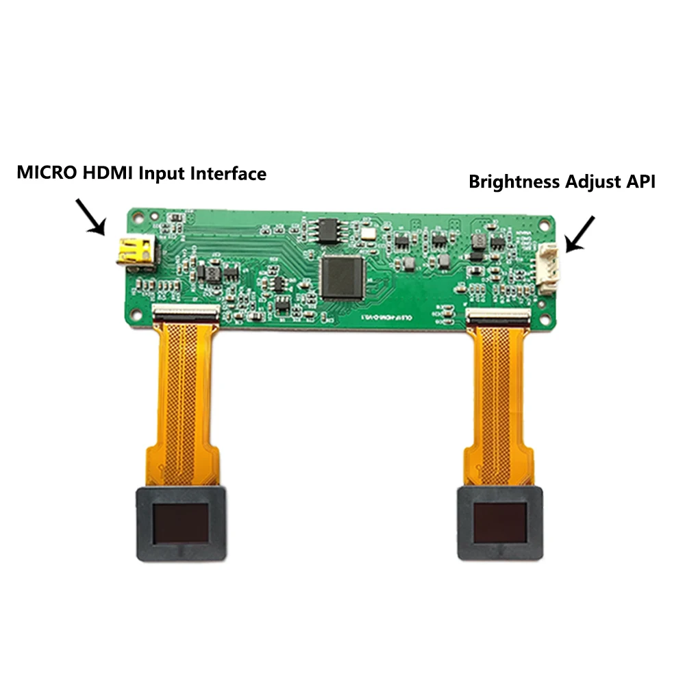 Visor de exibição OLED de 0,5 polegadas 1280 * 960 RES EVF Dual Eye Micro Night Vision Módulo de exibição de entrada HDMI para imagem térmica