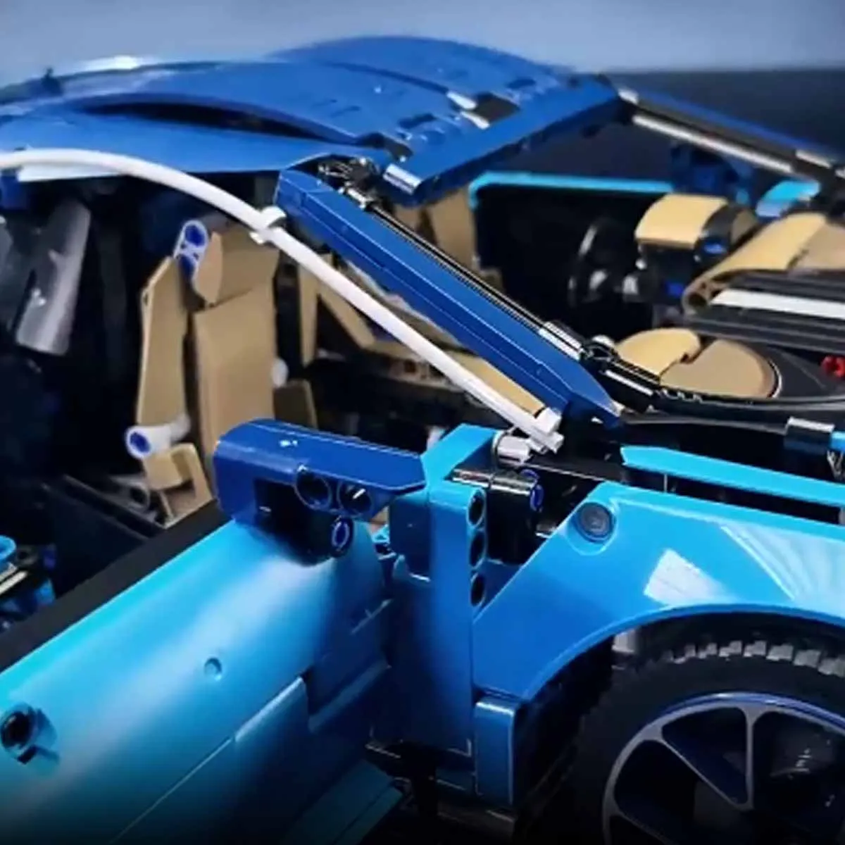 Giocattolo da costruzione per auto meccanica Bilibili Le Go, macchinina compatibile con Le Go (senza batteria e luce, solo modello)