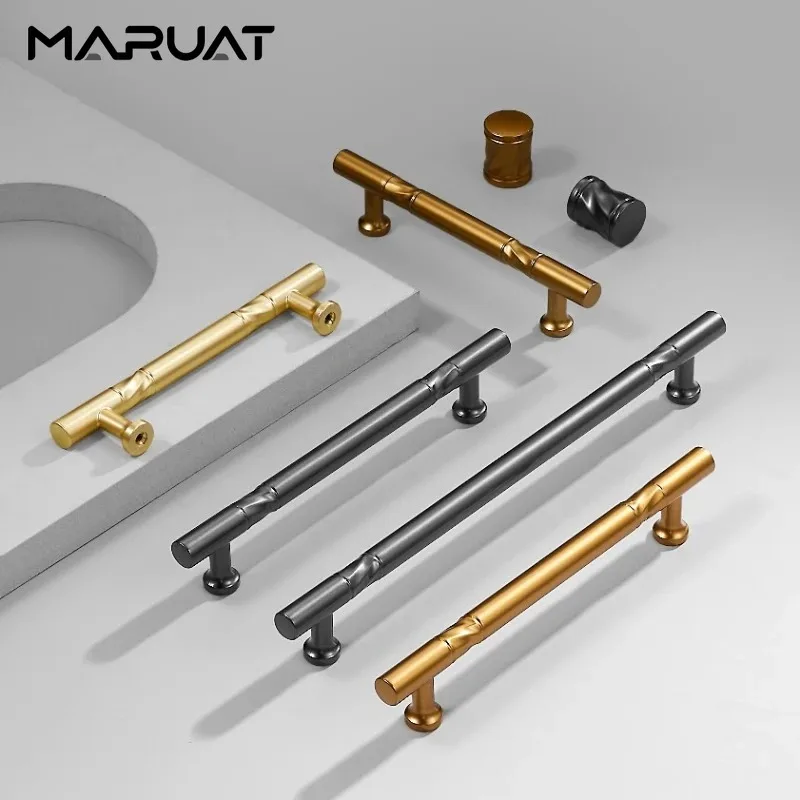 Kitchen Cabinet and Storage Handles Kitchen Accessories Modern Simplicity Drawer Knobs Wardrobe Door Pull Gold Furniture Handles