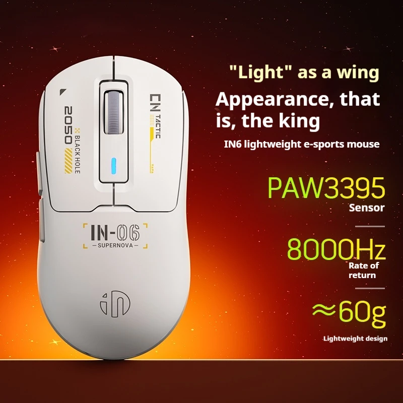 

Wanling Competition Wireless Mouse Bluetooth Three Mode Lightweight Portable 3395 E-Sports Game Mechanical Mouse Christmas Gift