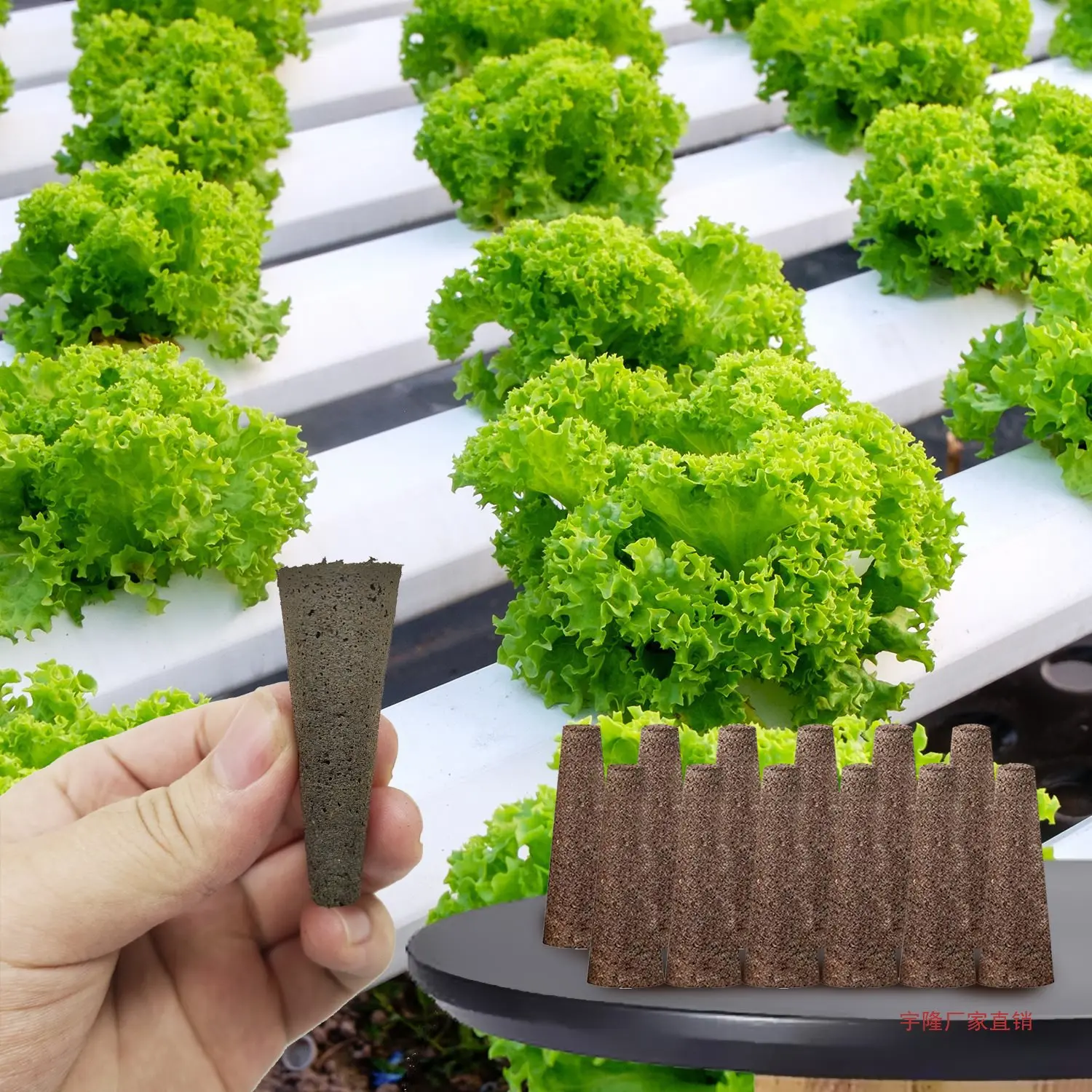 

10Pc Growth Basket Fixed Planting Cotton Hydroponic Plant Planting Cotton Soilless Cultivation Growth Sponge Peat Soil Seedling