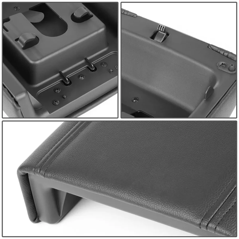 Car Center Console Armrest Lid Cover GECS-004-BK For Ford F-150 F150 Lincoln Mark LT 2004-2008 Arm Rest Latch Box