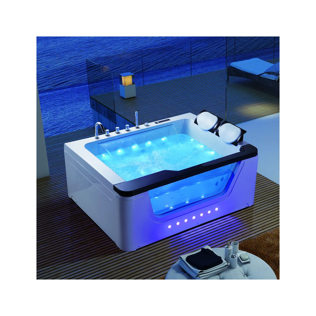 Whirlpool BathWhirlpool Massage Bathtub Factory Hot Sell Luxury Sexy SPA Tub With Water Fall Air Bubble Jacuzzier