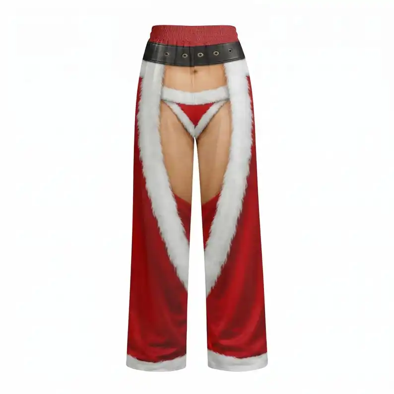 Fun Santa Claus Pants Christmas Pajamas Spoof Gifts for Men and Women Casual Sports Loose Pants Gifts for Friends