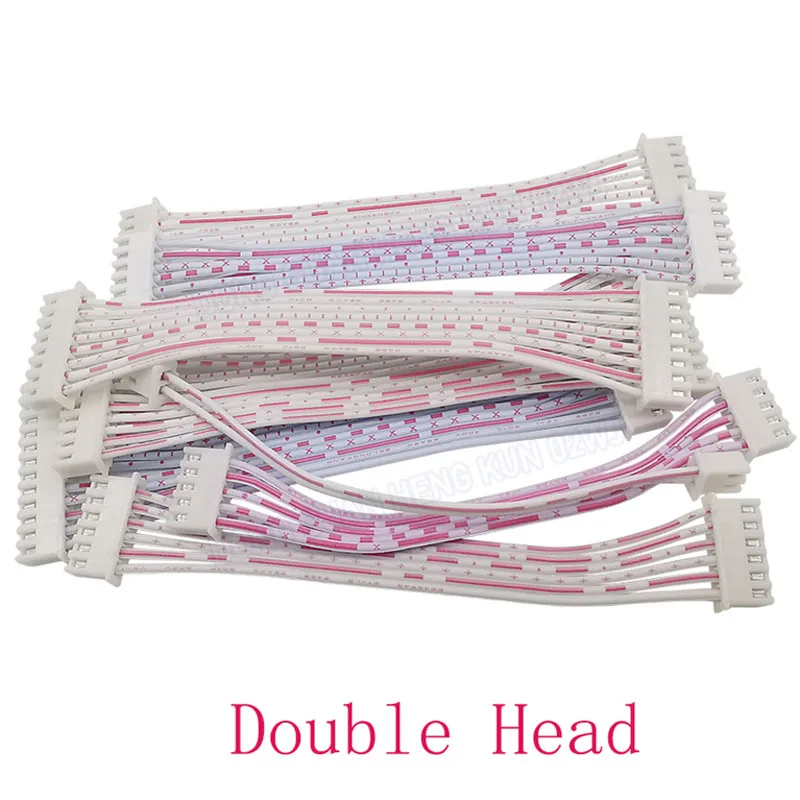 5 Pcs 10/20/30m JST XH2.54 Single/Double 2P-6Pin Red And White Wire Female Terminal Plug With Cable Wire Connector