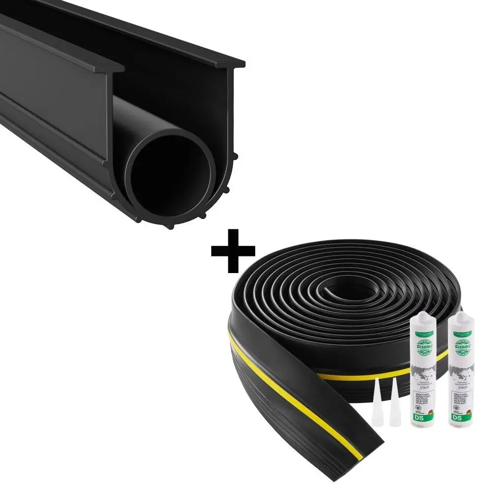 

Garage Door Threshold and Bottom Seals Kit 20 FT Universal Waterproof PVC