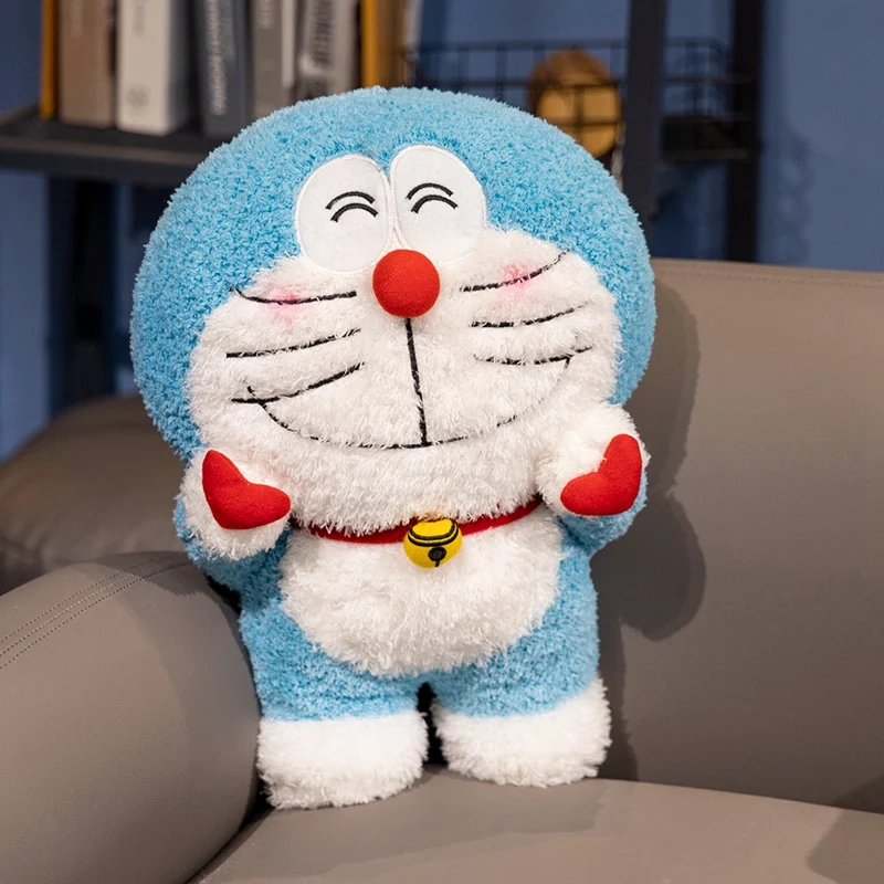 Doraemon Vinger Hart Pluche Speelgoed Mooie Knuffel Knuffels Gevulde Doraemon Anime Pop Gooien Kussen Slaapbank Home Decor Geschenken