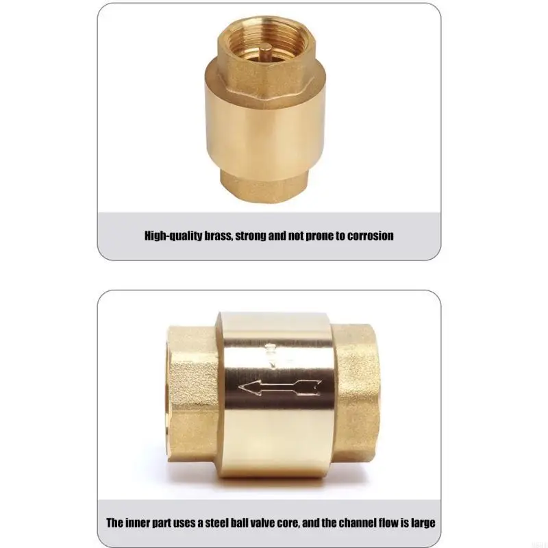 

Женский резьбовый разъем для одного пути не возвращаемых клапанов латунный резьба встроенные пружинные чековые клапаны фитинг