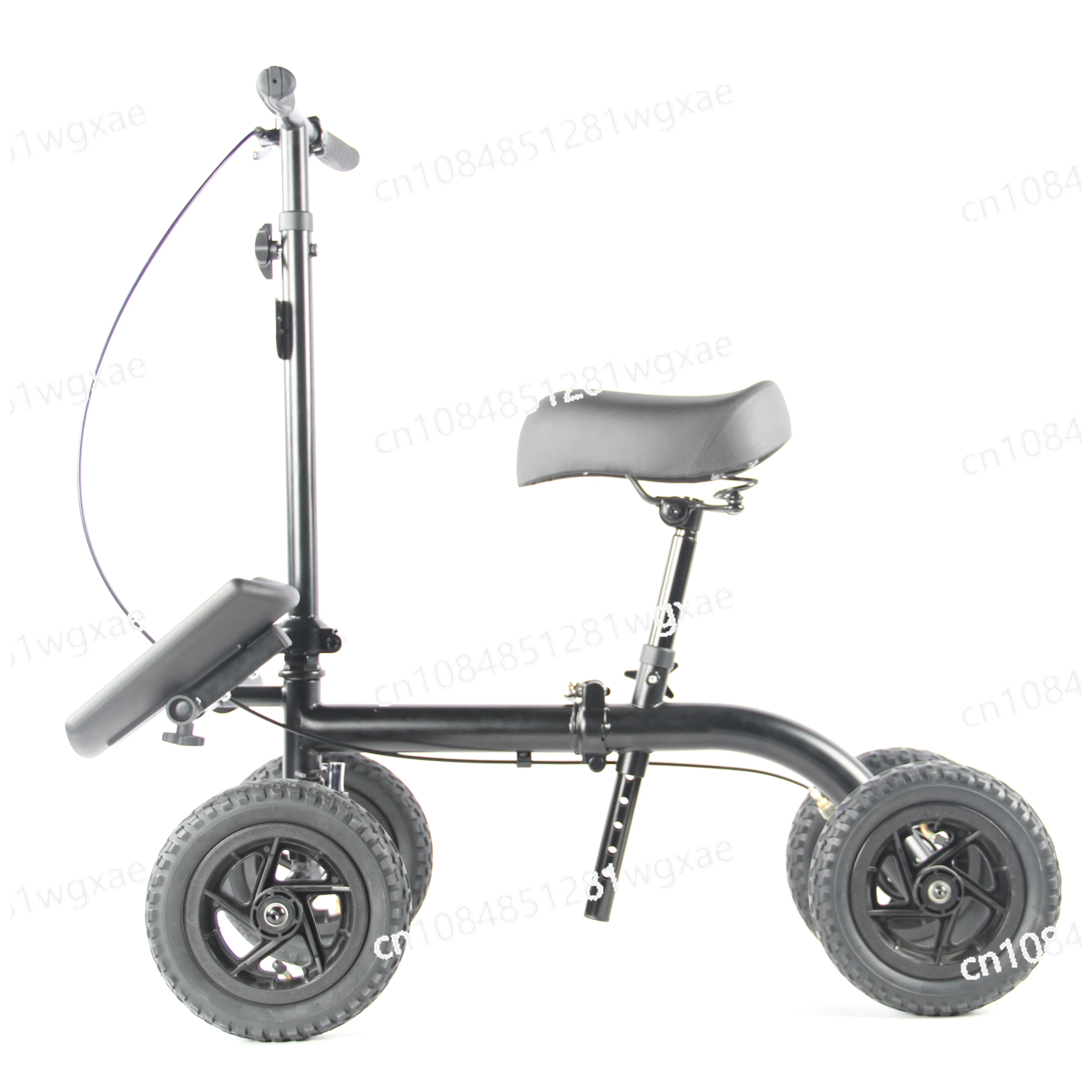 Scooter 4-wheel Steel Frame Sitting Knee Walker with Turning Knee Walker