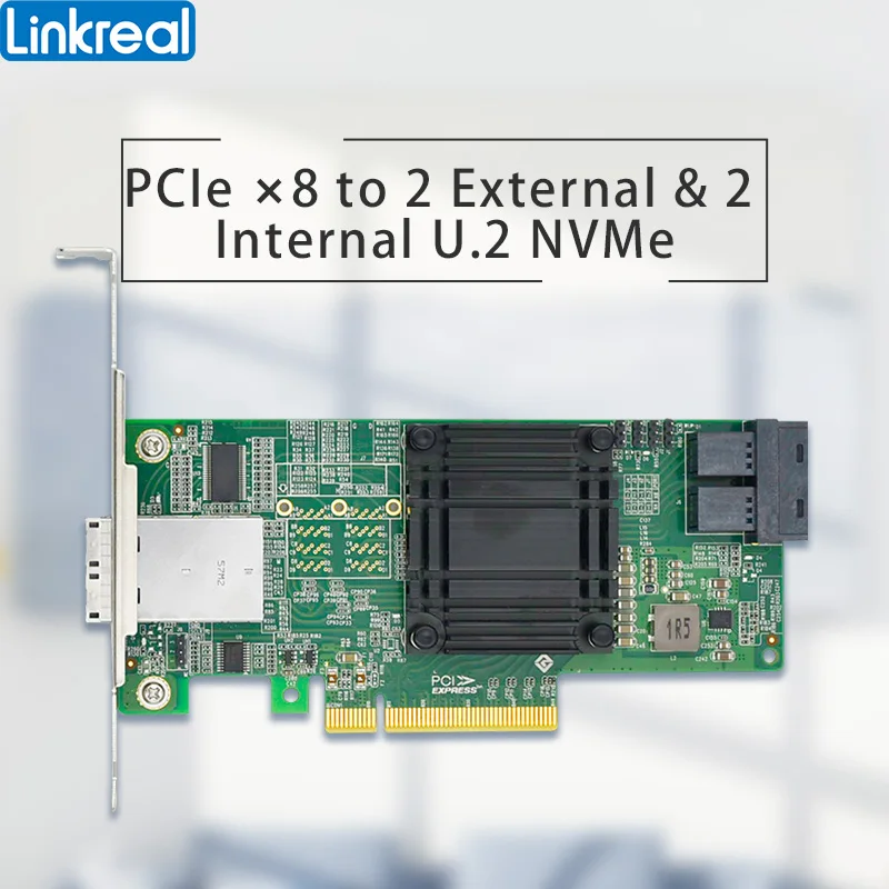 linkreal portas externas e portas internas pcie 30 u2 nvme switch adaptador 01