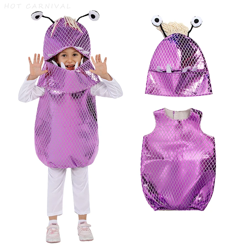 Disfraz de Monster Inc Boo Deluxe para Halloween, disfraces de Cosplay para niños, trajes de fiesta de Carnaval, ropa para el escenario