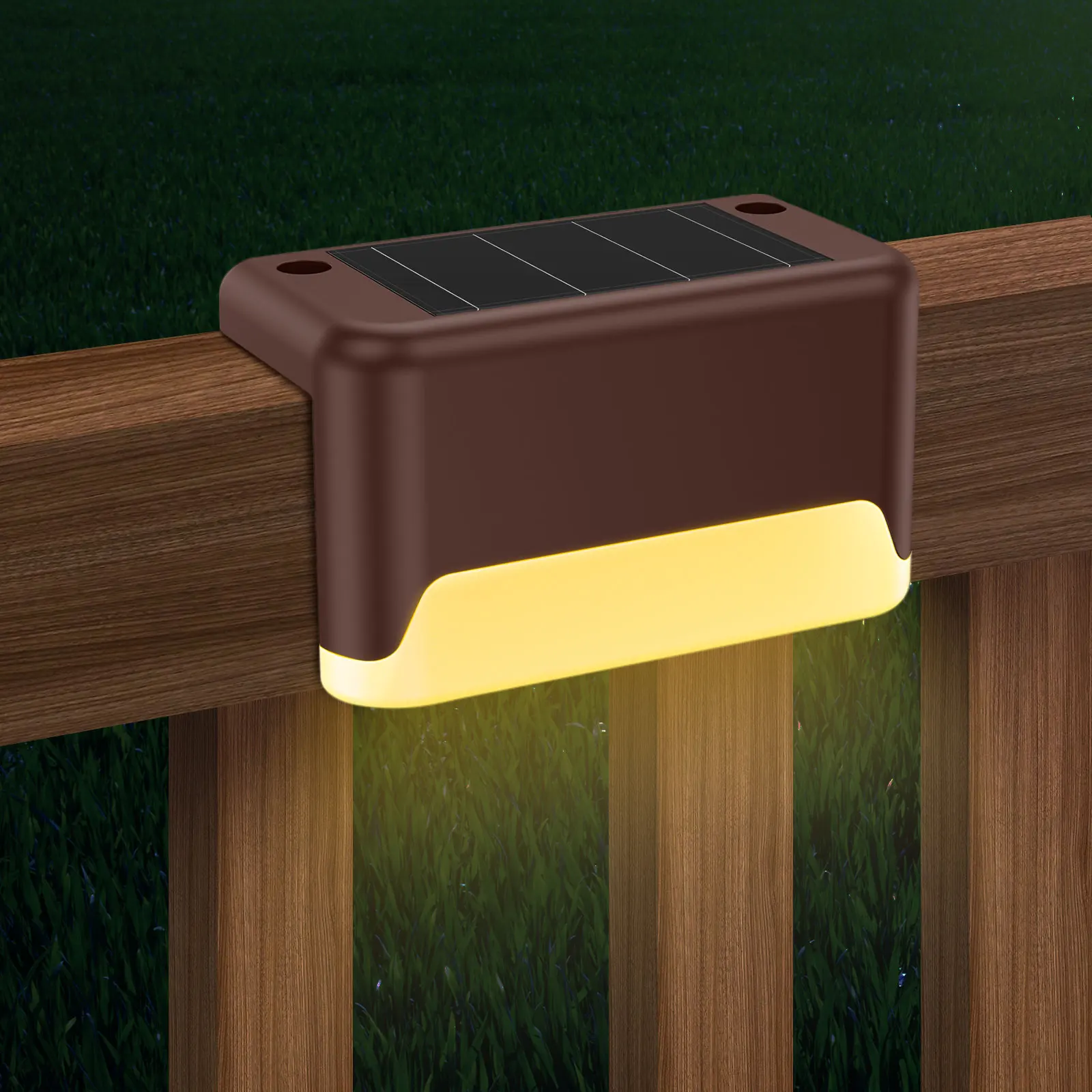 1/4/8/12/24pcs Solar LED Lights Garden Light Deck Lamp Solar Stairs Light Waterproof Solar Step Lamp Patio Lamps Fence Light