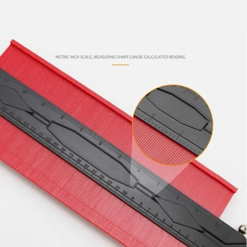 Ferramenta medidor contorno K3NB com trava metal 5 polegadas 12 polegadas para forma irregular
