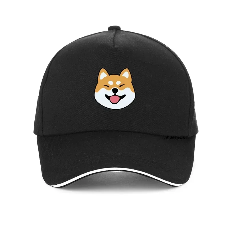 

Fashion Men Creative Cute Dog Shiba Inu Pattern Baseball Hat Summer Women Adjustable Cartoon Hip Hop Snapback Hats