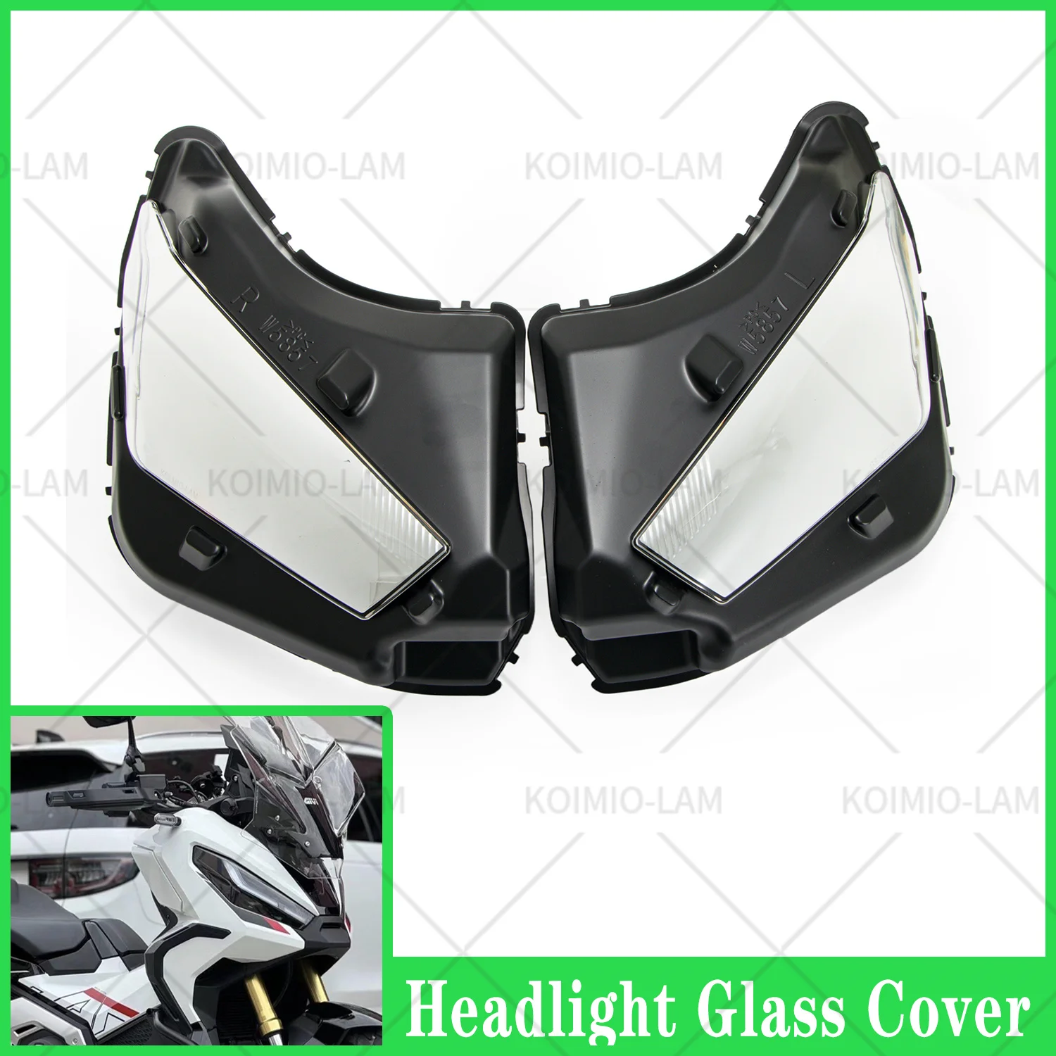 

Подходит для HONDA XADV750 2021-2024 XADV 750 X-ADV, стеклянная крышка корпуса фары