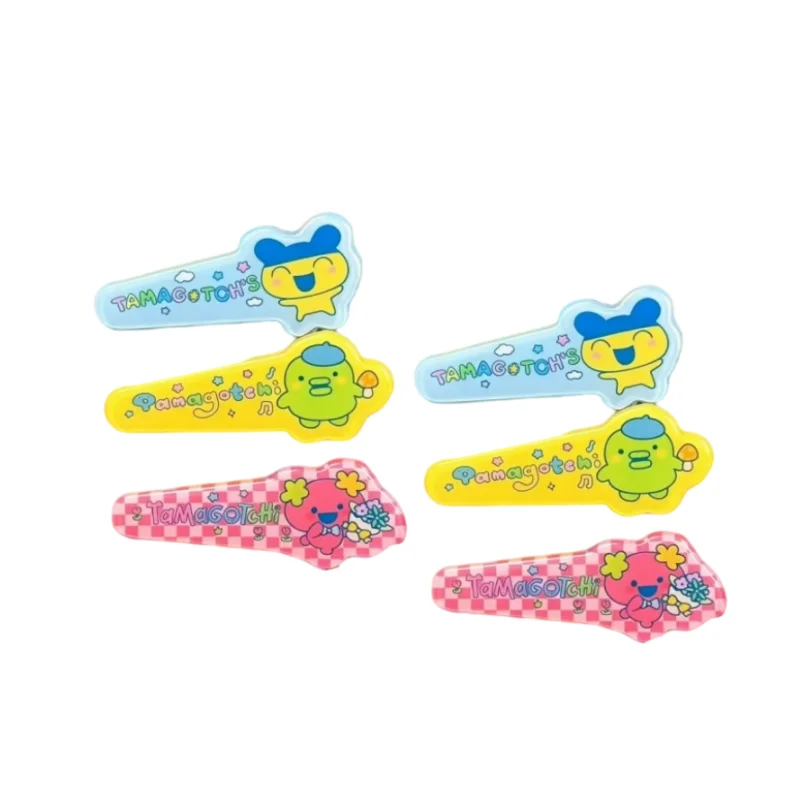 New Tamagotchi Mametchi Kuchipatchi Cartoon Printed Hairpin High Color Value Sweet Cute All-match Broken Hair Card Decoration view 6