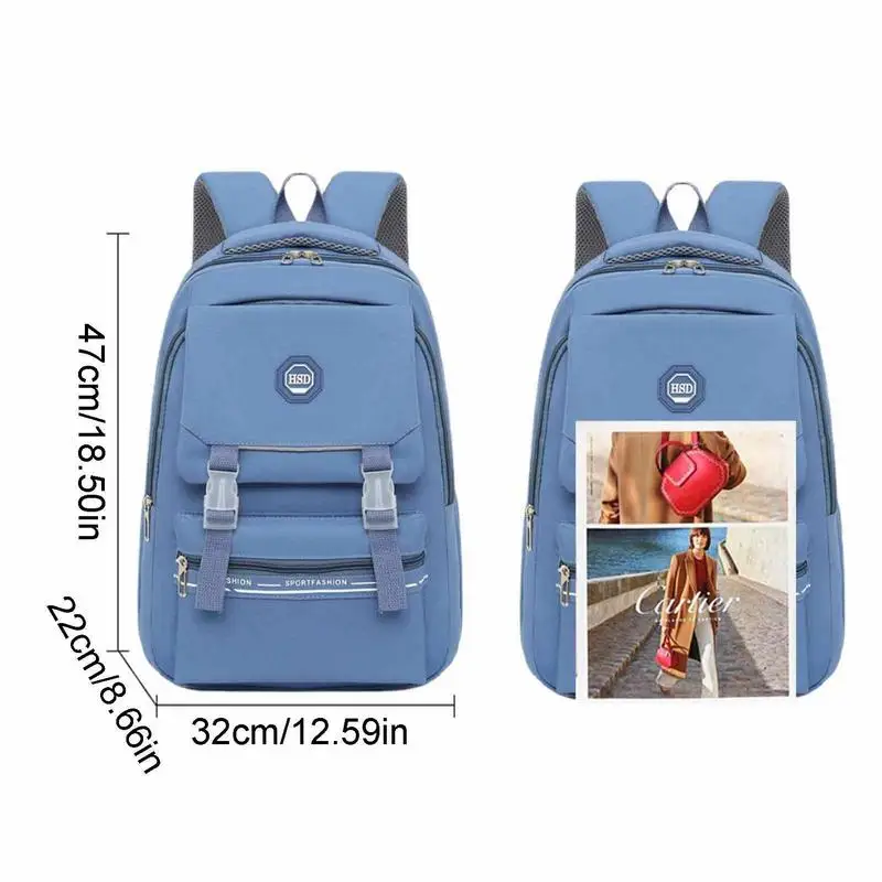 School Backpack For Girls Outdoor Travel Casual Simple Cute Traditional Backpacks Waterproof Backpack With Adjustable Shoulder