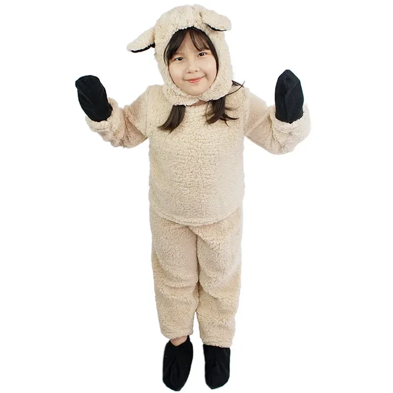 2024 New Stage Performance Clothing Children\'s Little Sheep Wool DuoduoClothing Kindergarten Performance Clothing