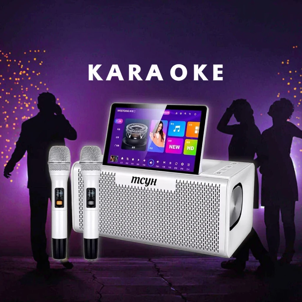 Professional  Equipo Mikrofon Pembicara Para Casa Profesional Loa Karaoke System with Wireless Touch Screen Sound Song