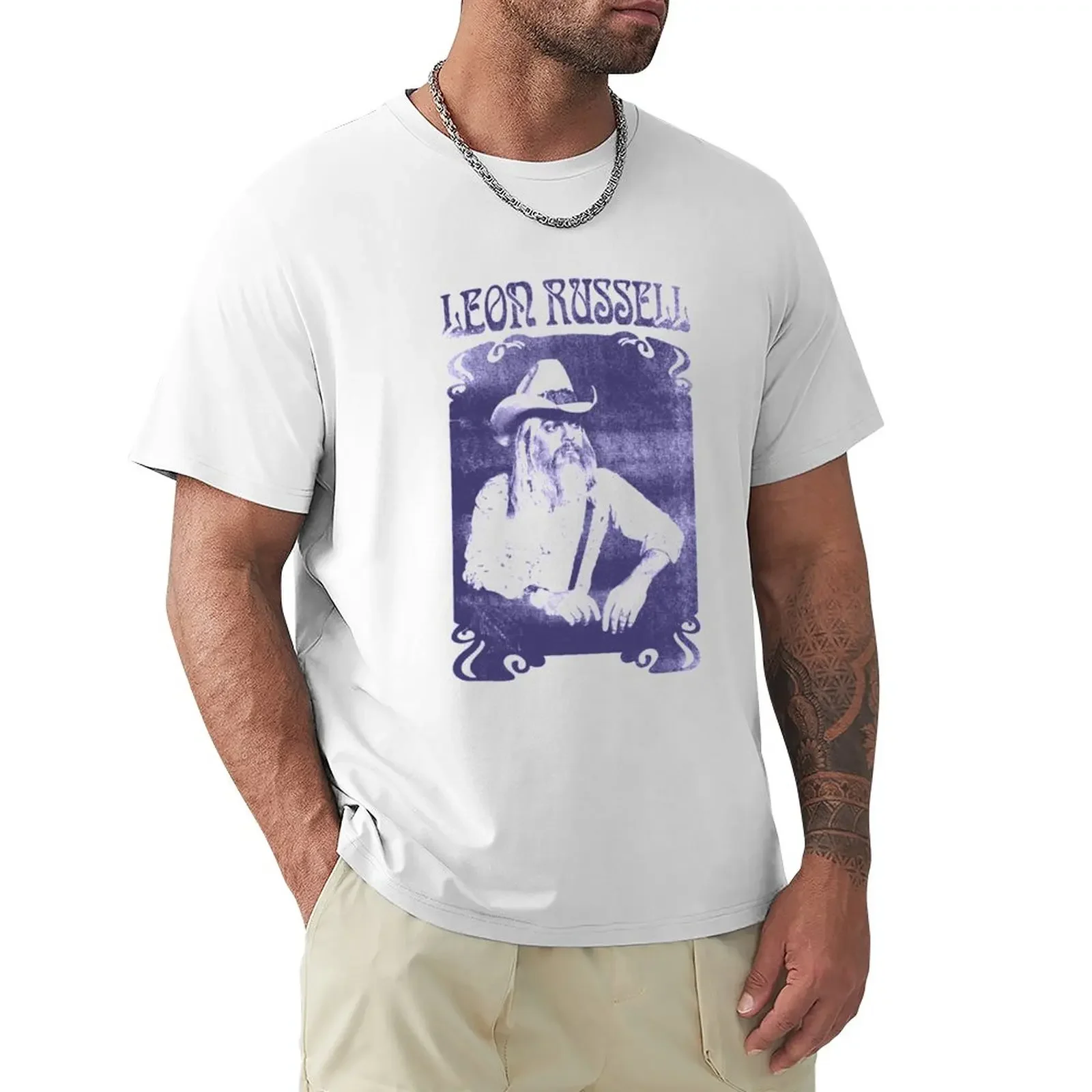 Leon Russell T-Shirt tees shirts graphic tees heavyweights mens graphic t-shirts hip hop