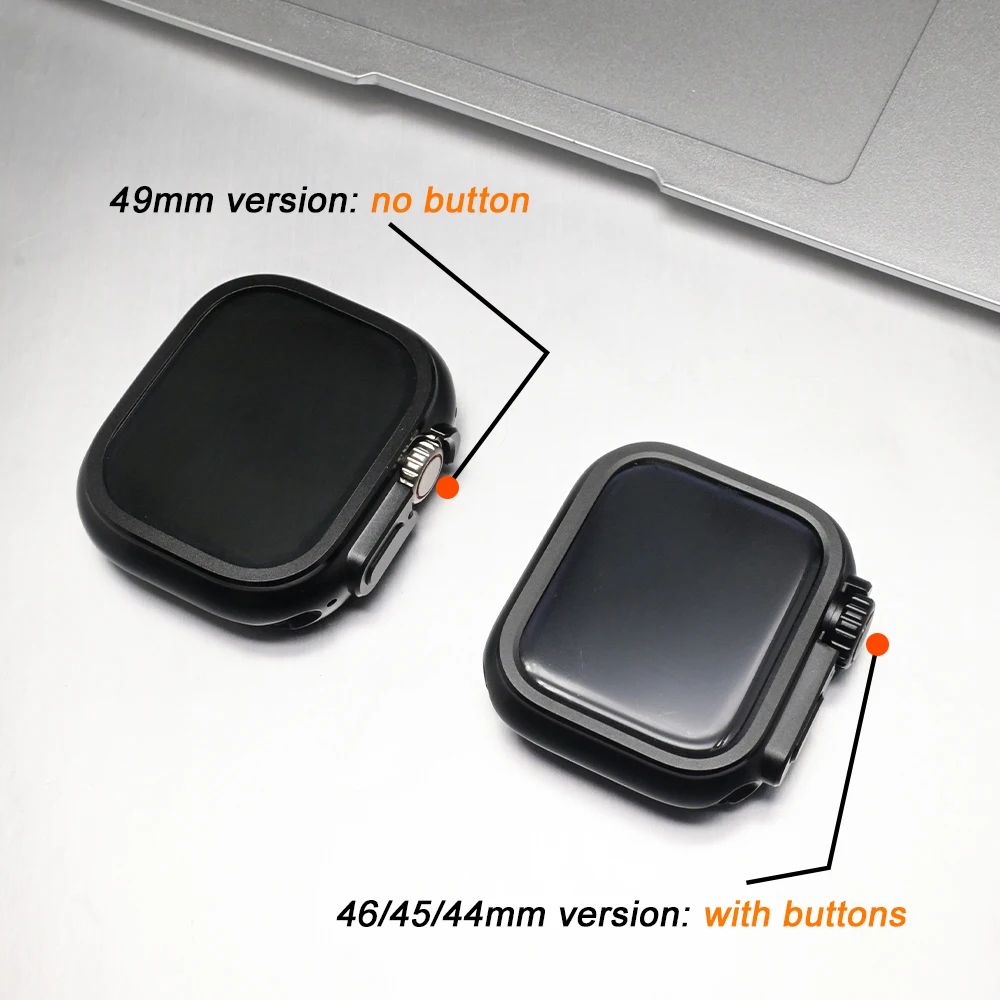 Capa de liga de alumínio para apple watch ultra 3 49mm série 11 10 46mm capa protetora de metal para iwatch 9 8 7 6 5 4 se3 44mm 45mm