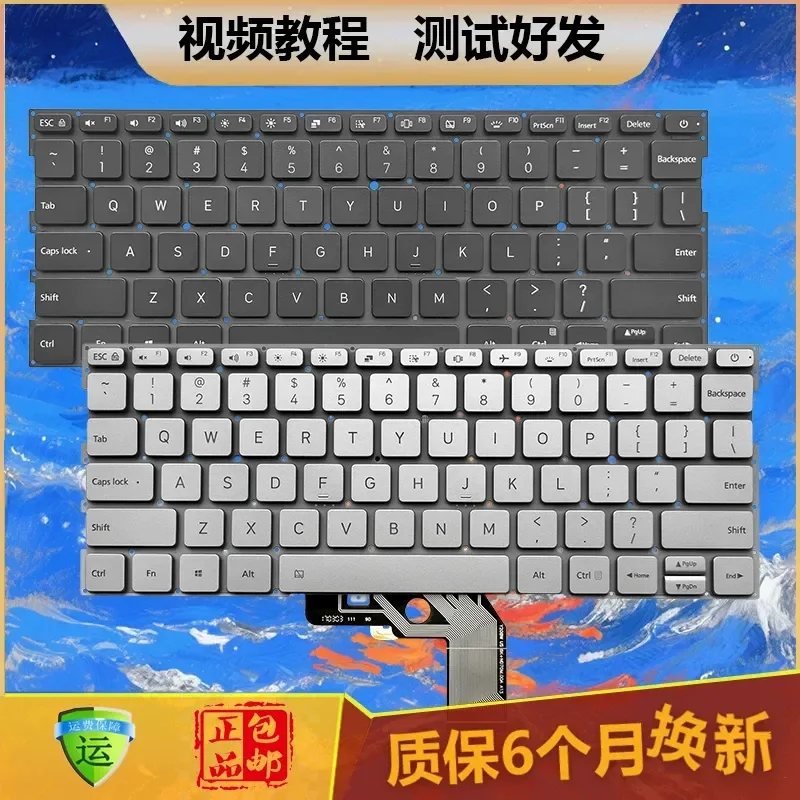 for Xiaomi Air 13.3 inch Keyboard Replacement TM1604 1703 161301-01 07 EA CN CG FL AU Version Laptop Internal Keyboard