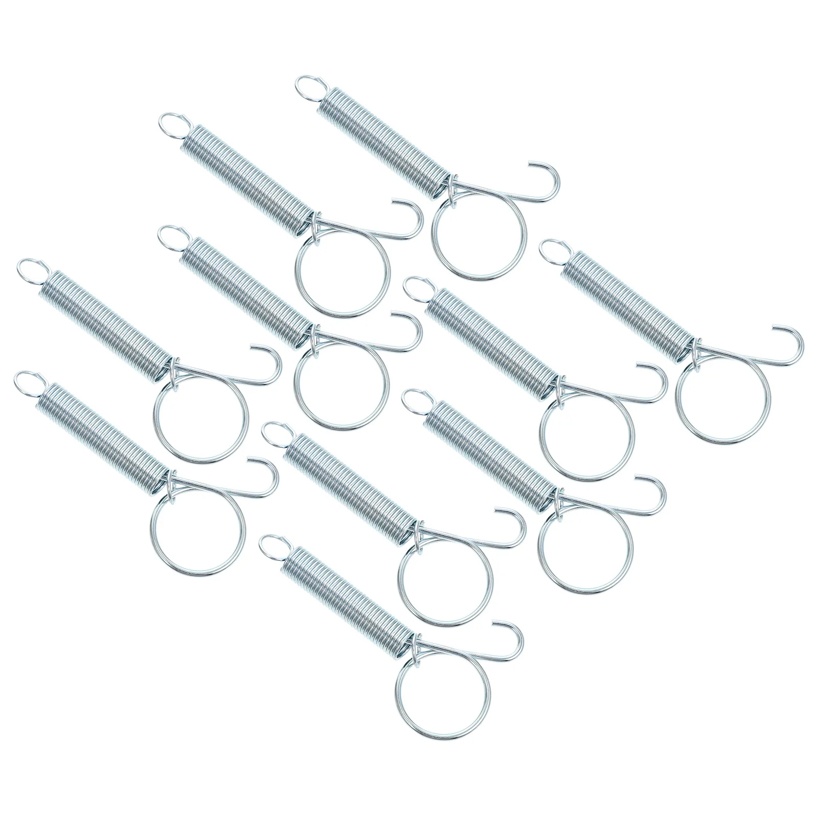 

10Pcs Portable Stainless Steel Cage Door Hooks for Pet Bird Rabbit Cage Security Feeder Spring Hook Pet Bird Feeder Fixed Hook