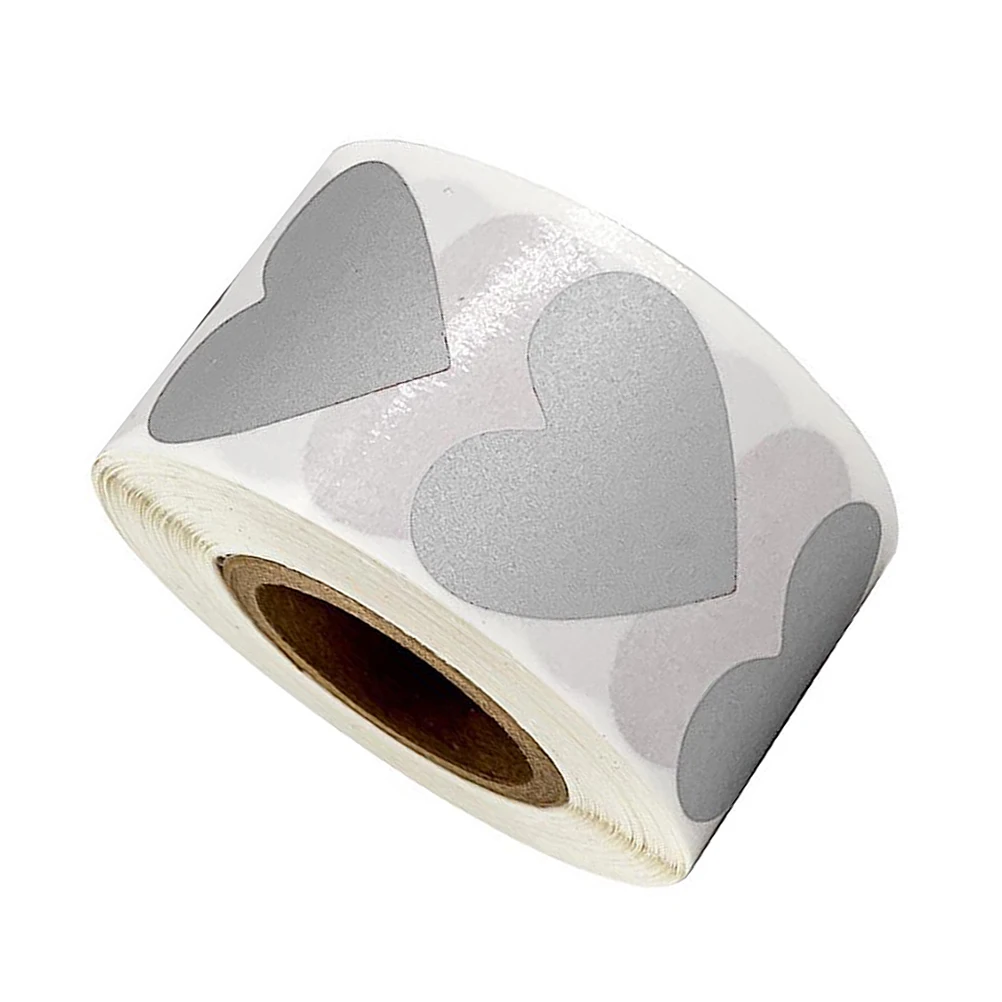 

Rose Gold Sticker Scratch-Off Cards Declas Labels Lable Heart Shape Heart-shaped